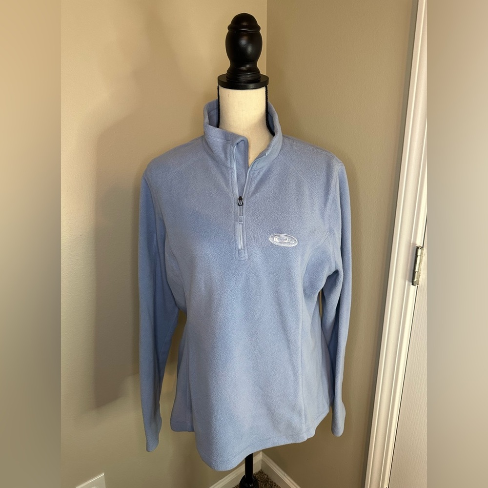 Drake Women’s MST Camp Fleece Quarter Zip in Powder Blue